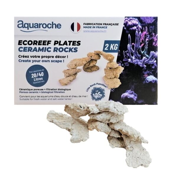 Aquaroche Ecoreef Plates Nano 2kg | Fast Delivery Abyss Aquatics UK